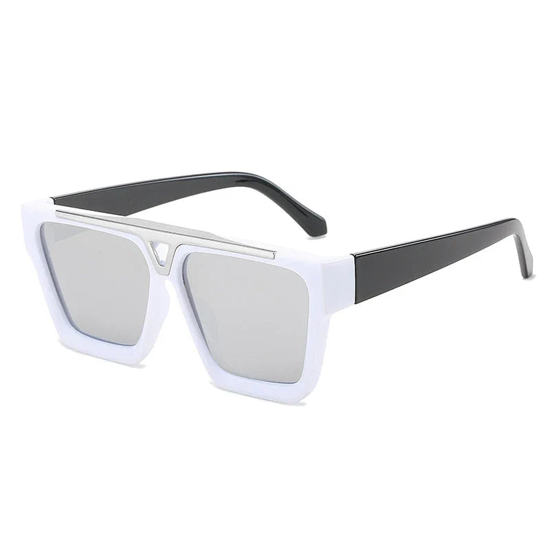 Gradient Lens Shield Sunglasses with a sleek metal frame and trendy gradient lenses