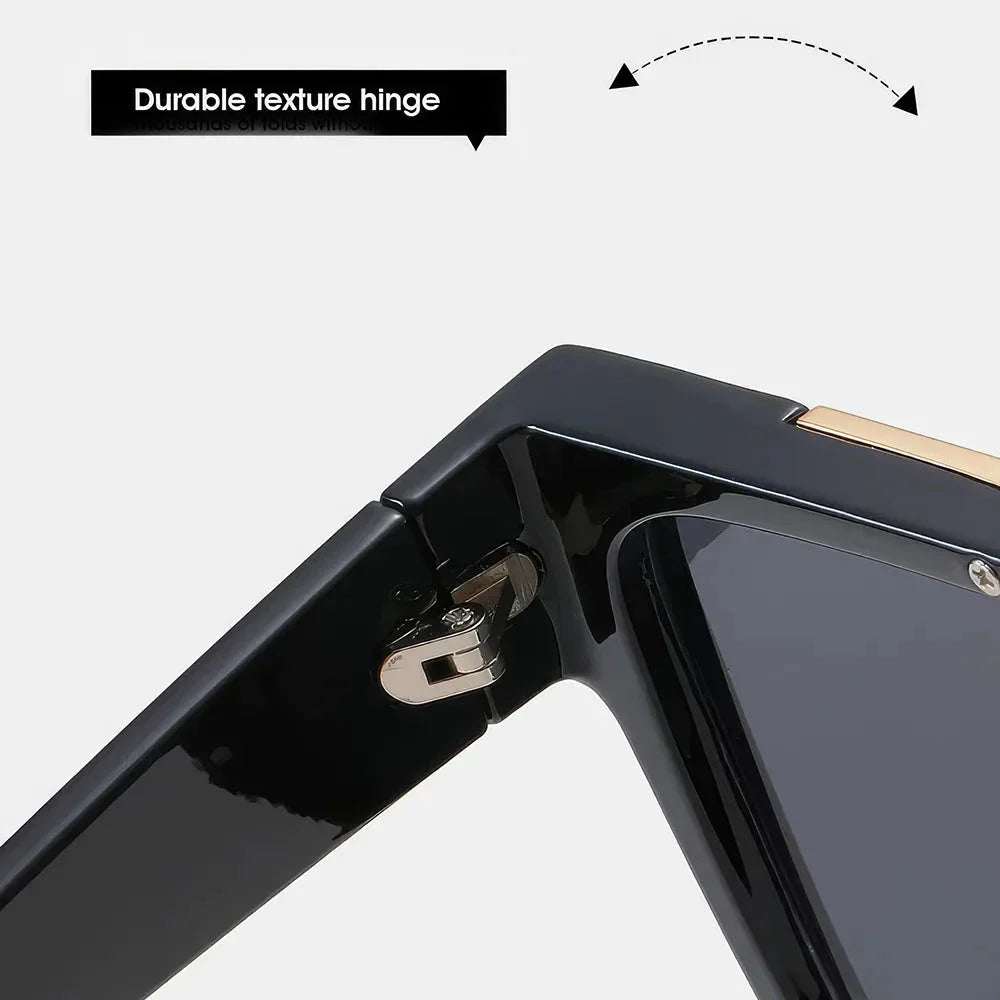 Gradient Lens Shield Sunglasses with a sleek metal frame and trendy gradient lenses