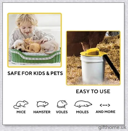 Automatic Mouse Trap Bucket for House - Efficient and Safe Pest Control Device