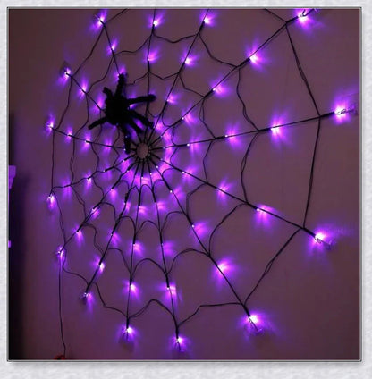 Invobrite Halloween Spider 80LED with 8 light modes, remote control, and lifelike spider design