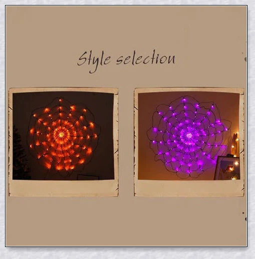 Invobrite Halloween Spider 80LED with 8 light modes, remote control, and lifelike spider design