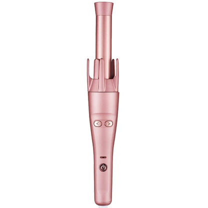 2-in-1 Automatic Hair Curler and Straightener with ceramic plates, rapid heating, and digital temperature control