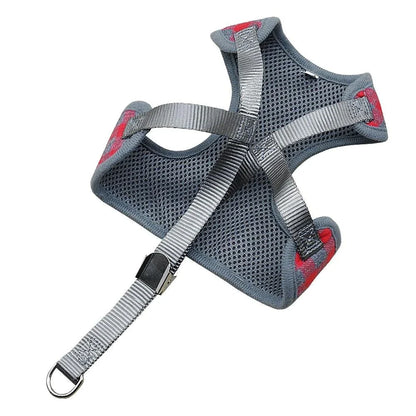Plaid dog bow harness and leash sets in red colour, featuring adjustable fit and sturdy construction for a comfortable and secure walking experience.