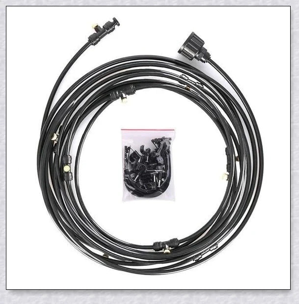 Premium outdoor misting system to cool your garden or patio during hot British summers