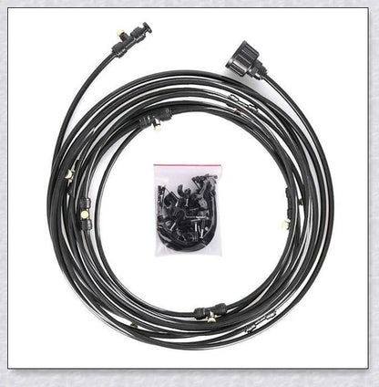 Premium outdoor misting system to cool your garden or patio during hot British summers