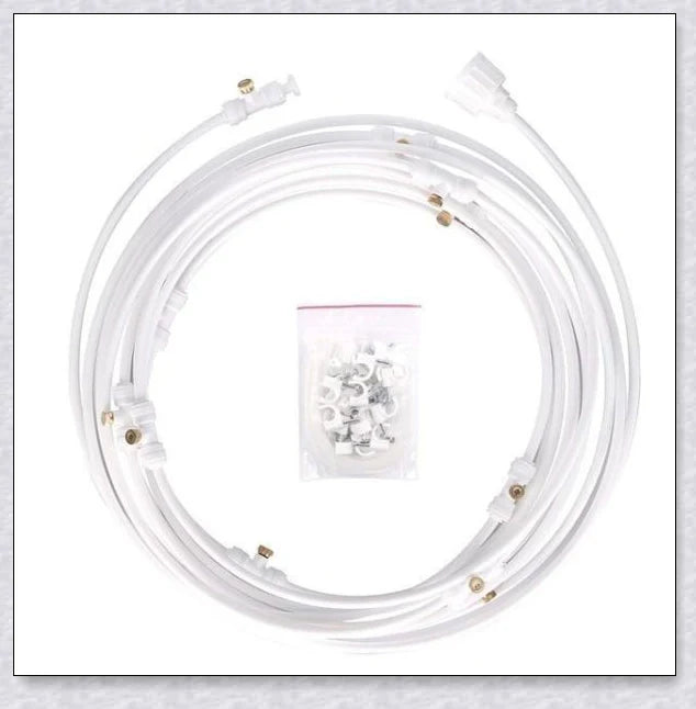 Premium outdoor misting system to cool your garden or patio during hot British summers