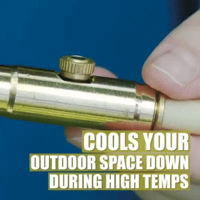 Premium outdoor misting system to cool your garden or patio during hot British summers