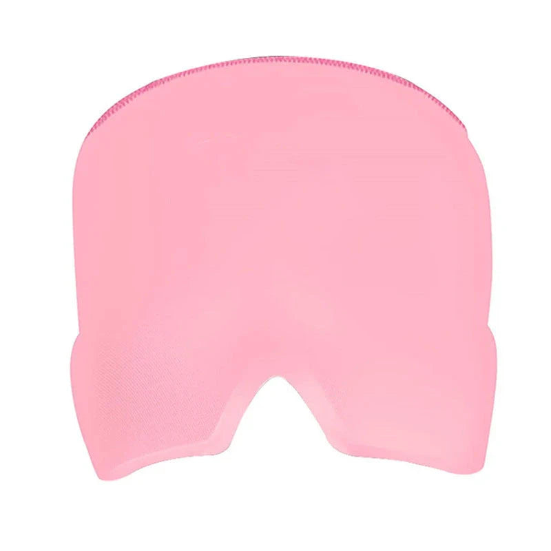 Soothing Ice Therapy Eye Mask for Headache and Migraine Relief, Flexible Gel Material, Adjustable Strap