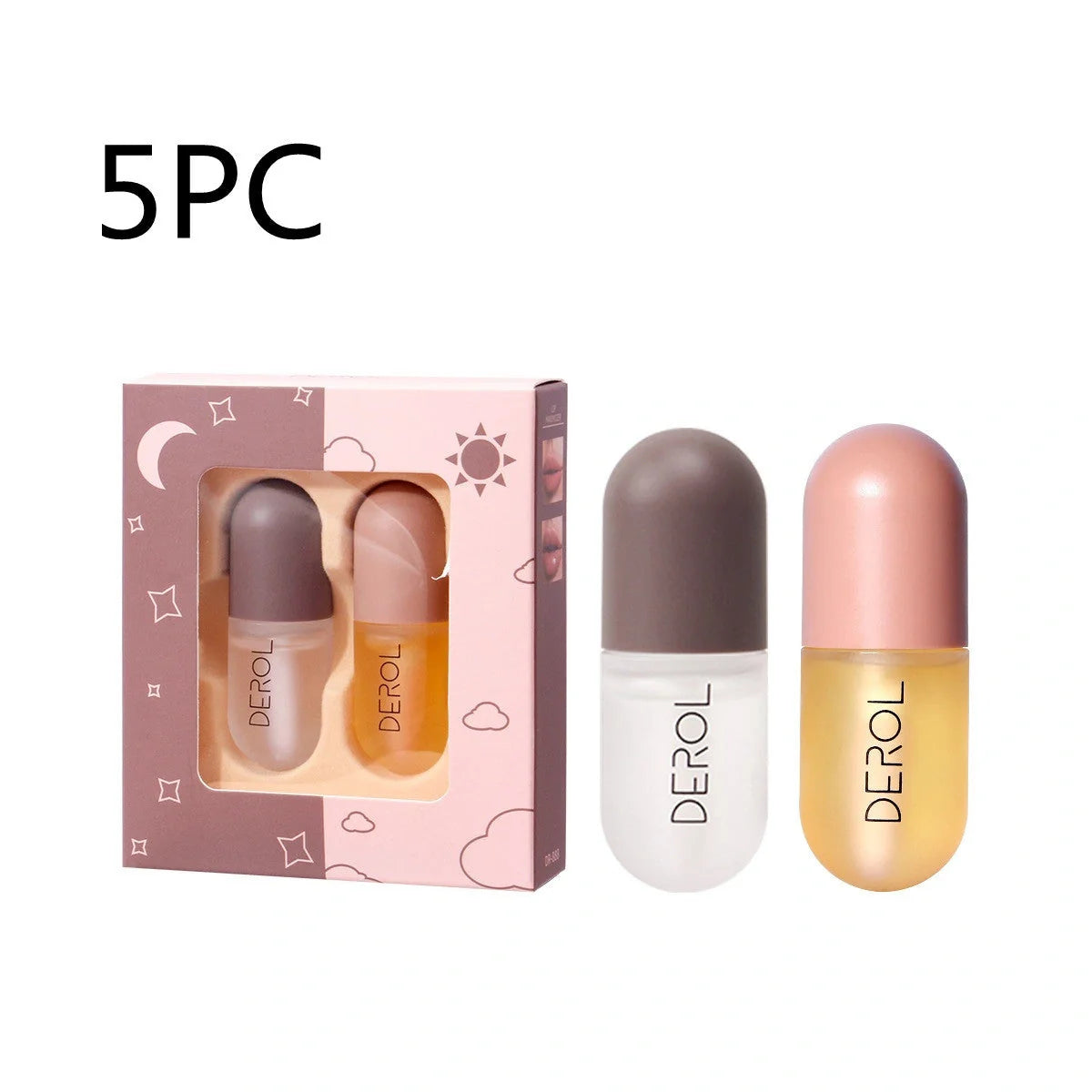 Day Night Instant Volume Lip Plumper Oil in light yellow for hydration and repair