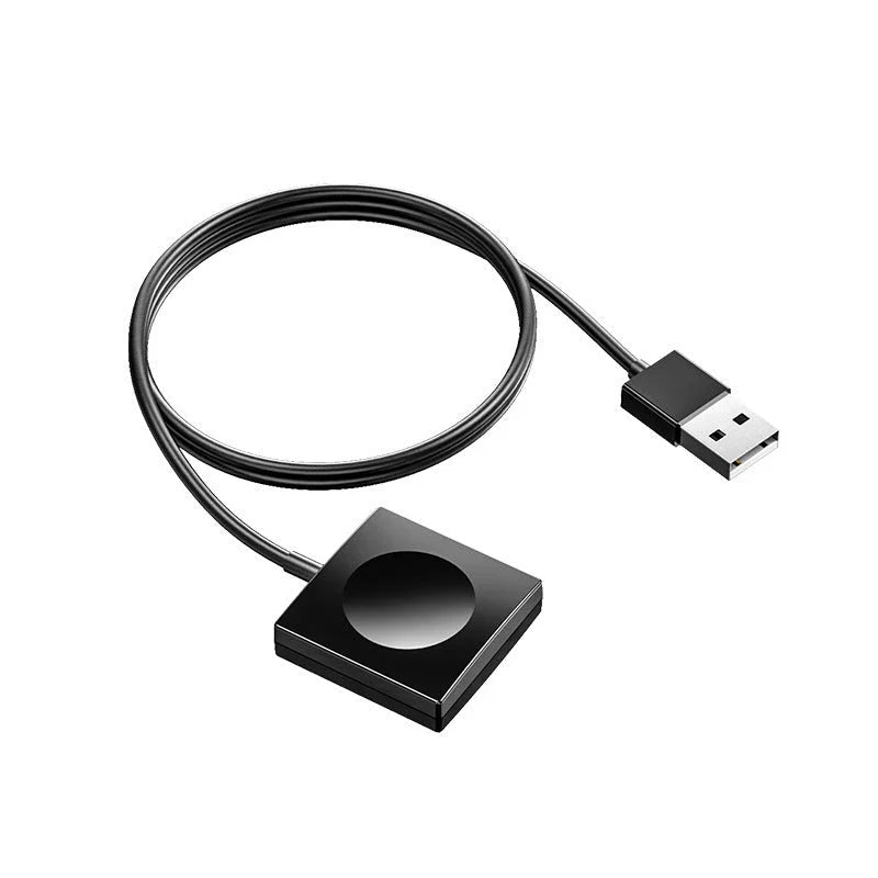 Portable wireless charger for Apple Watch with charging dock station stand and USB charging capabilities
