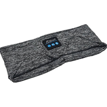 Cosy Bluetooth headband with wireless music and sleep mask, made with premium sheep wool fabric for a snug, sweat-absorbent fit