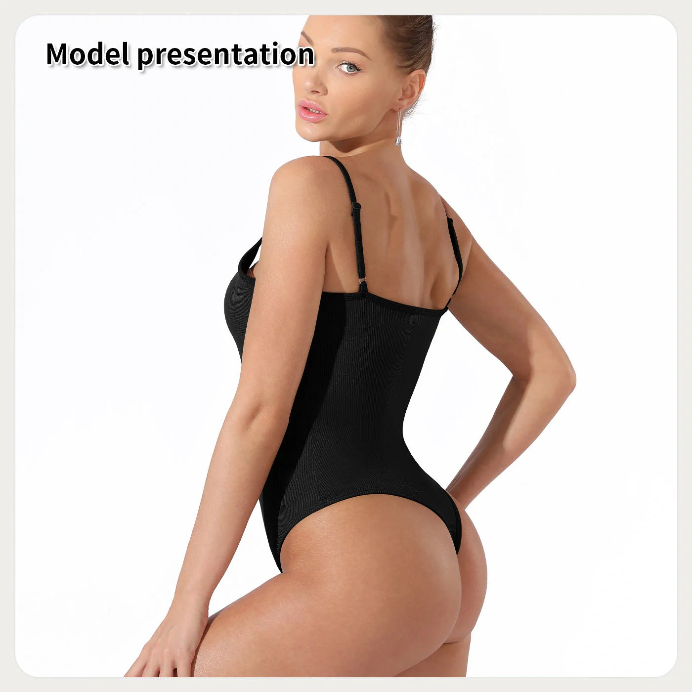 Elegant solid colour women's bodysuit, sleek and stylish design for any occasion.