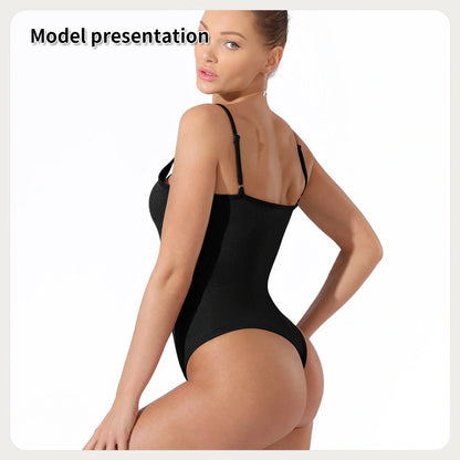 Elegant solid colour women's bodysuit, sleek and stylish design for any occasion.