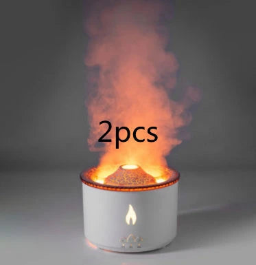 Ultrasonic Essential Oil Diffuser with Relaxing Flame and Jellyfish Smoke Ring Effects