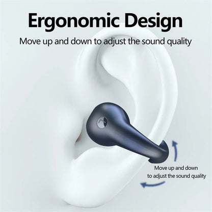 Premium Bone Conduction Wireless Earbuds with Bluetooth 5.3, Dual-Drive Audio, and Ergonomic Ear-Clip Design
