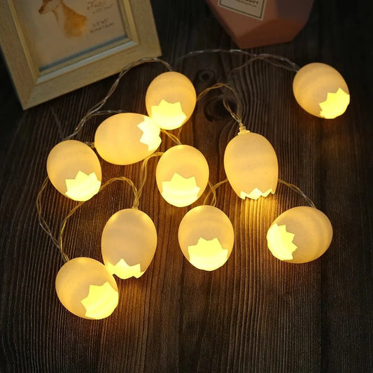Easter Broken Shell Egg LED String Lights for festive decoration