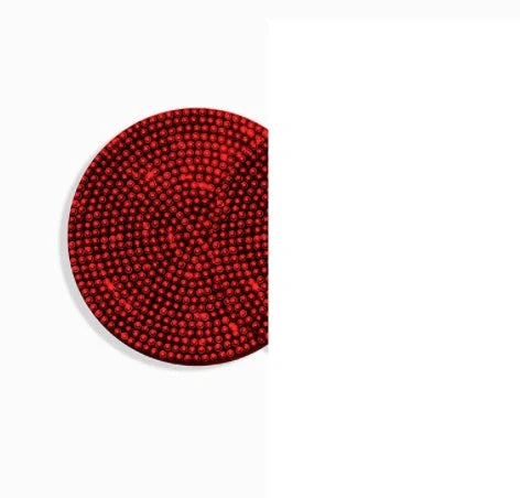 Universal anti-slip silicone cup holder insert with crystal rhinestone design for cars
