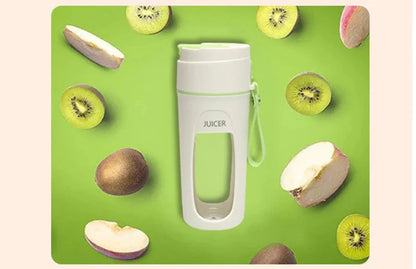 Rechargeable portable blender with USB charging, perfect for outdoor juicing and smoothie making