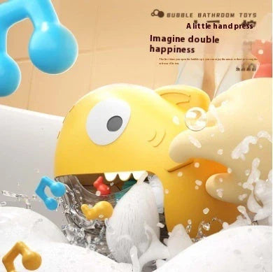 Baby Bath Toys Bubble Music Machine producing bubbles with soothing music