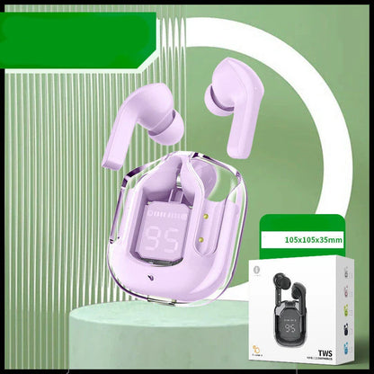 Premium true wireless Bluetooth 5.3 earbuds with digital display, noise reduction, and long battery life.