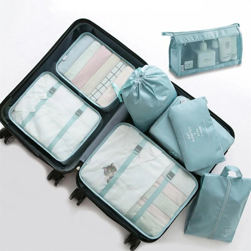 8-piece set luggage divider bag for travel storage and organisation