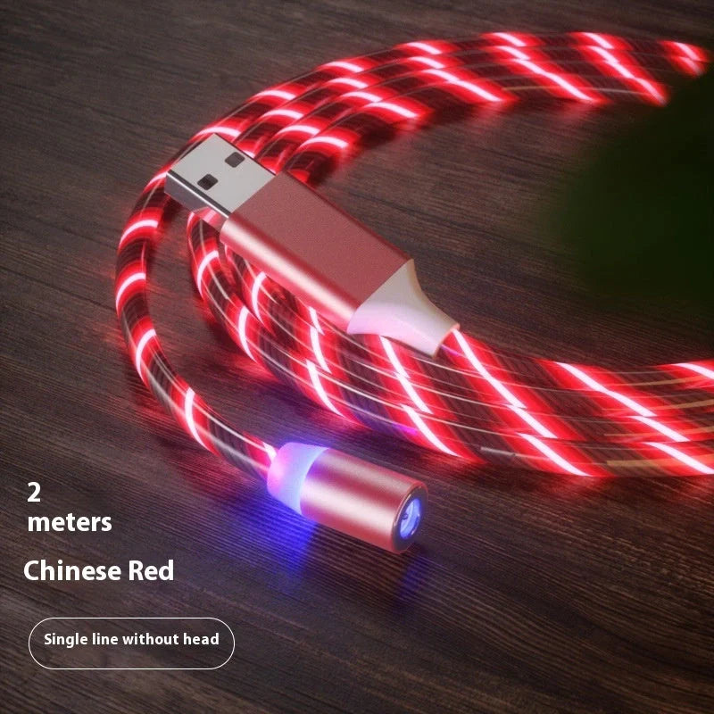 Durable magnetic charging cable with fast charging capability, compatible with multiple devices.