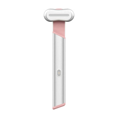 Rejuvenating eye massager with microcurrent, red light therapy, and vibration for youthful, radiant skin