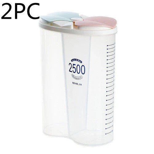 Premium food storage containers with airtight lids, designed to keep cereals, grains, and other dry goods fresh and organised