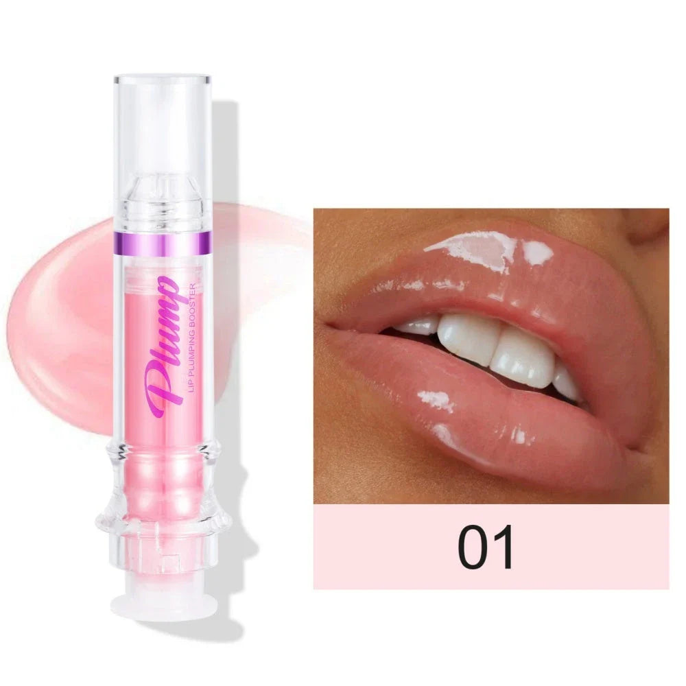 Glossy Luxury Lip Gloss in various shades with a mirror-like shine and hydrating formula