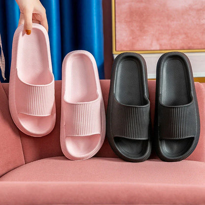 Women's premium EVA slippers in various colors and sizes, featuring soft, cushioned soles and durable non-slip design.