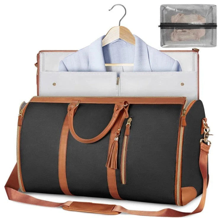 Versatile travel duffel bag for women with waterproof and foldable design, available in various color options