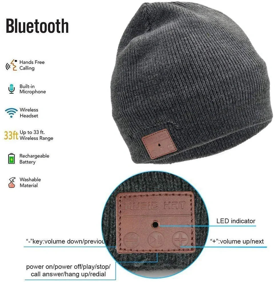 Sports Plus Velvet Thickening Wireless Music Earphone in Hemp gray with Bluetooth V5.0