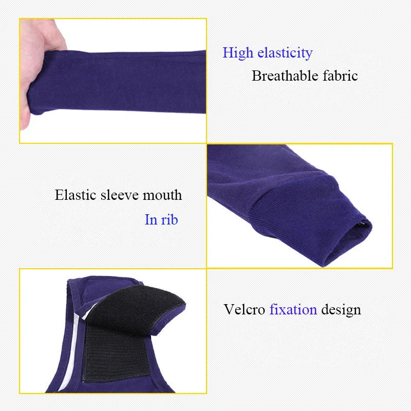 Anti-licking sleeve for dogs in denim dark blue, sizes XXS to 3XL