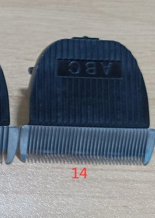 Professional pet grooming clippers with titanium ceramic blades and adjustable settings