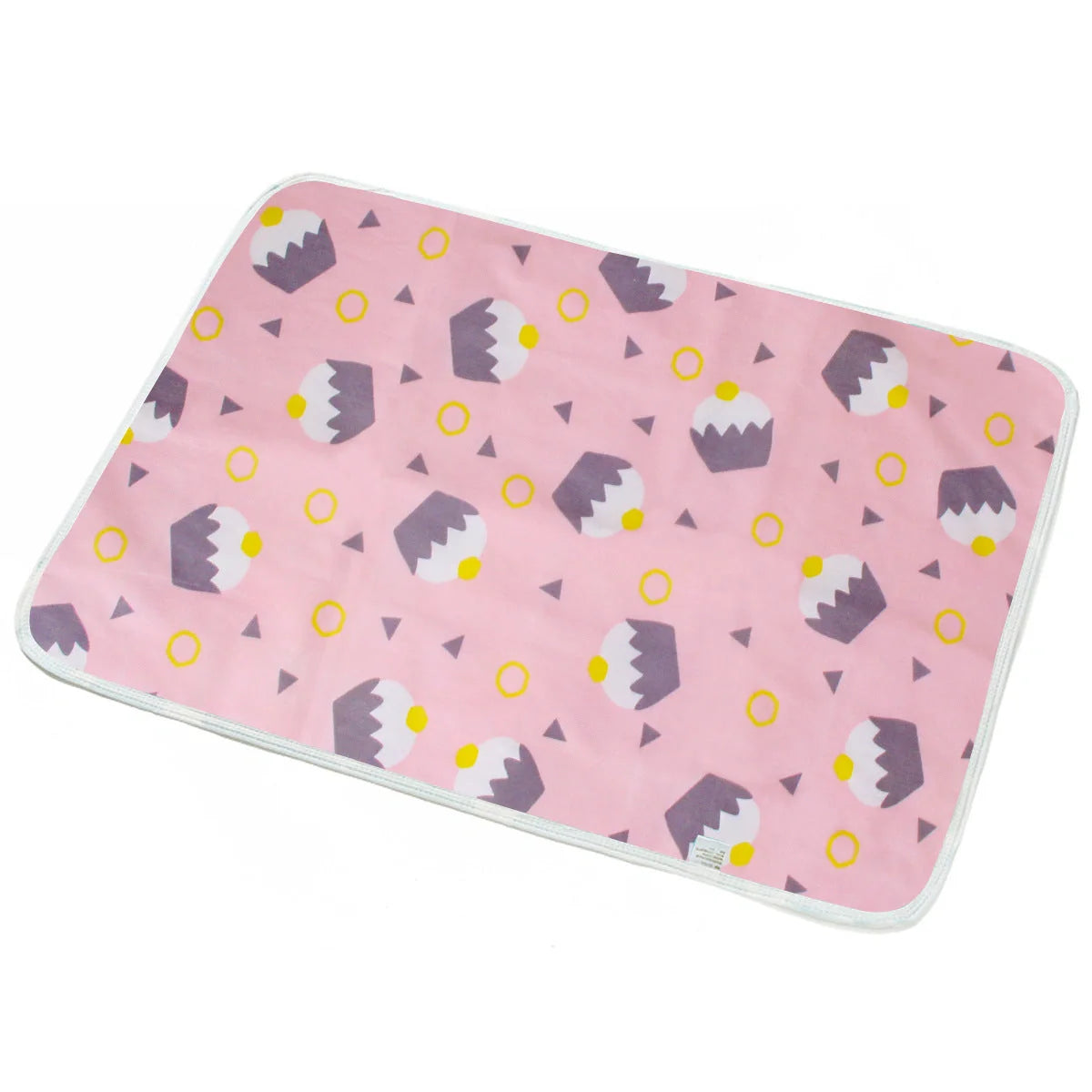 Cotton cartoon waterproof baby changing pad with playful patterns, 50*70cm