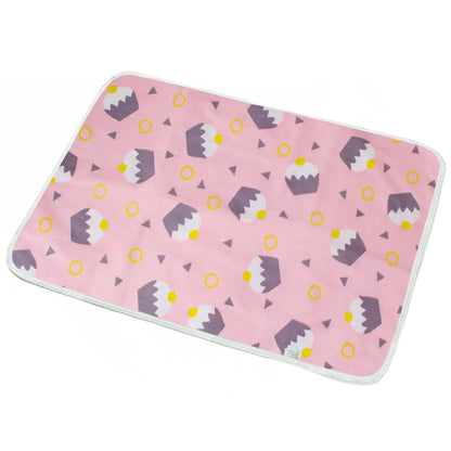 Cotton cartoon waterproof baby changing pad with playful patterns, 50*70cm
