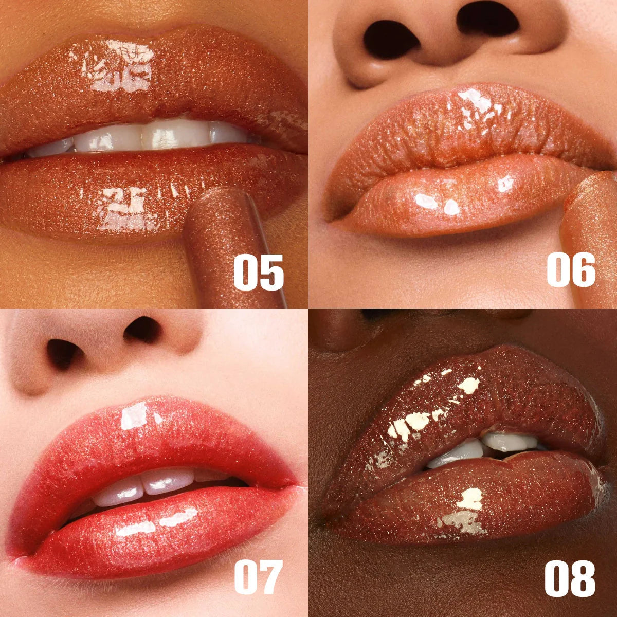 PHOFAY Juicy Lip Plump in various colours, showcasing hydrating and plumping effects