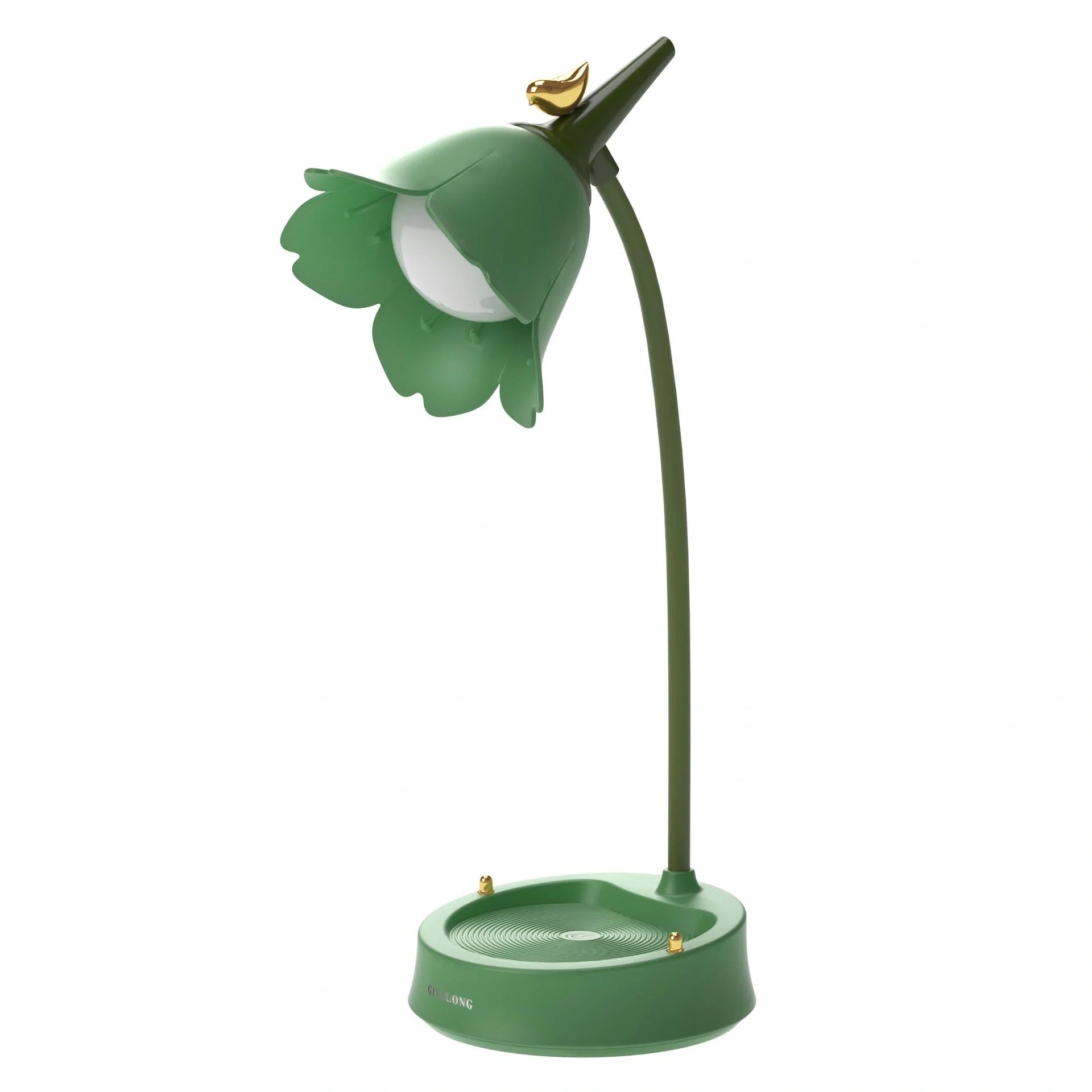 Flower LED Desk Lamp with adjustable brightness and wireless charging