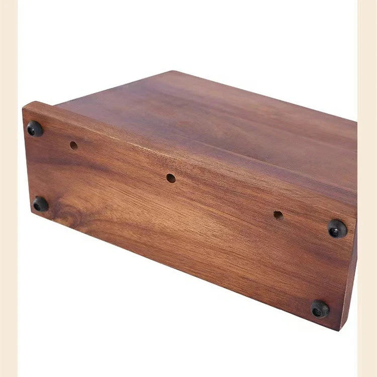 Solid wood magnetic knife holder for kitchen organisation