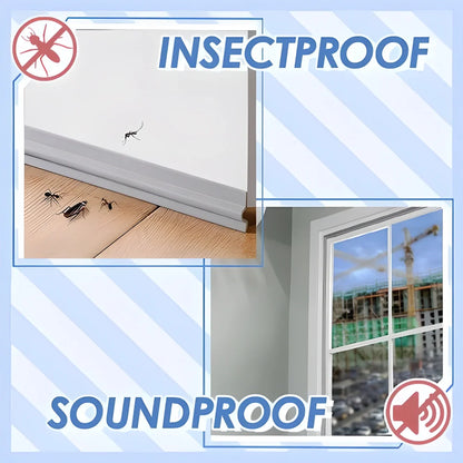 Premium self-adhesive weather and soundproof seal strip in various lengths and colours, designed for sealing gaps around doors, windows and other home fixtures