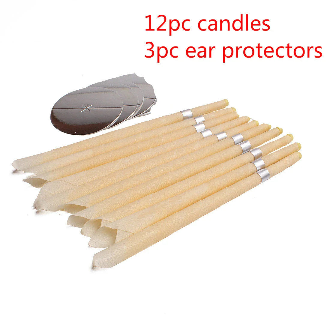 Premium beeswax ear candles for natural earwax removal, sinus relief, and relaxation