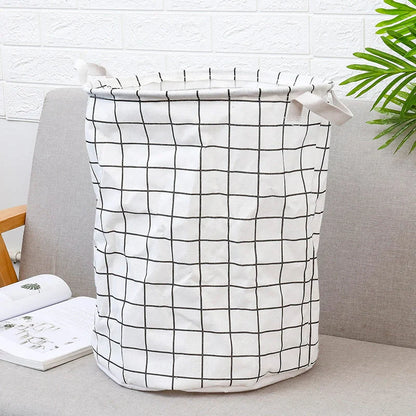European-style cotton and linen dirty clothes basket in various designs