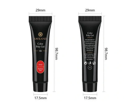 15g Coloured Crystal Nail Extension Glue for vibrant, durable nail art
