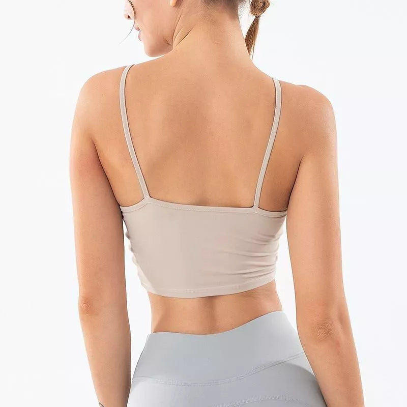 Women's running fitness yoga suit in white, grey purple, and khaki with sizes S to XL
