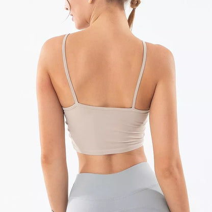 Women's running fitness yoga suit in white, grey purple, and khaki with sizes S to XL