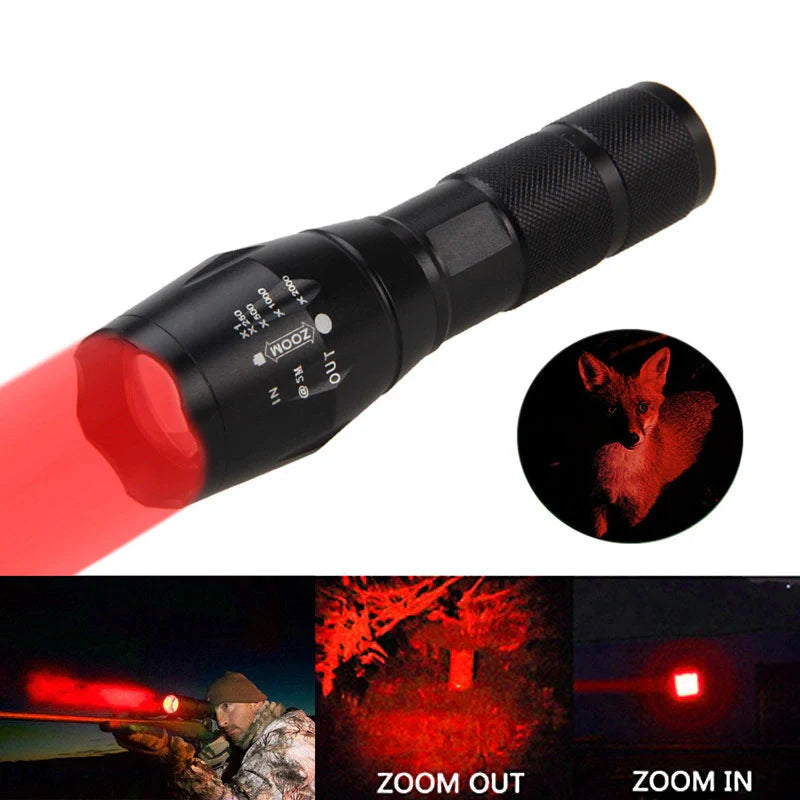Zoomable LED Torch with adjustable focus for outdoor and professional use