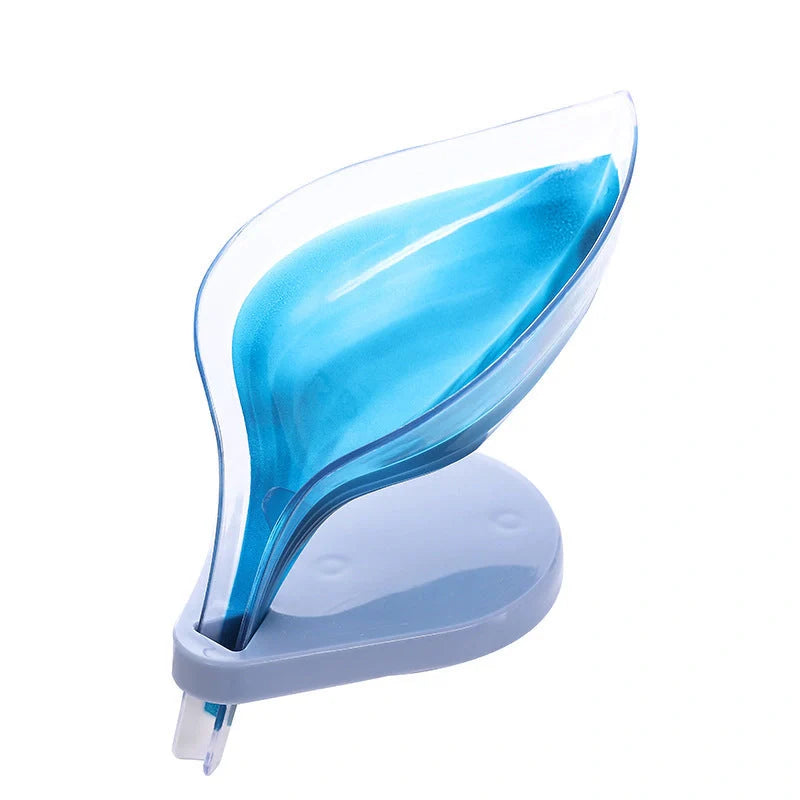 ABS suction cup soap holder and sponge drain box in various colours for kitchen organisation