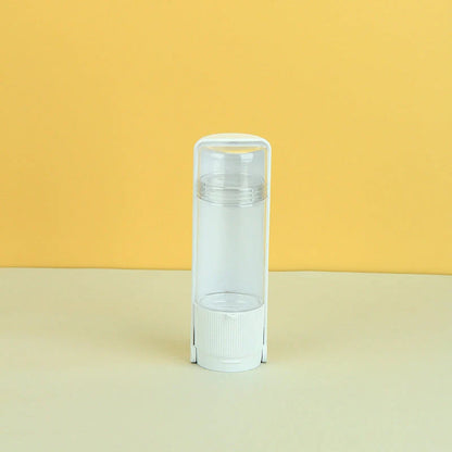 Portable pet water bottle in white and pink with 280ml capacity for outdoor travel