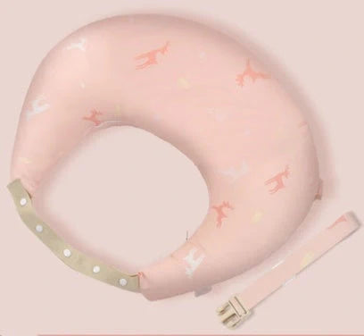 Multifunctional nursing pillow with adjustable cushion and washable cover in various colors