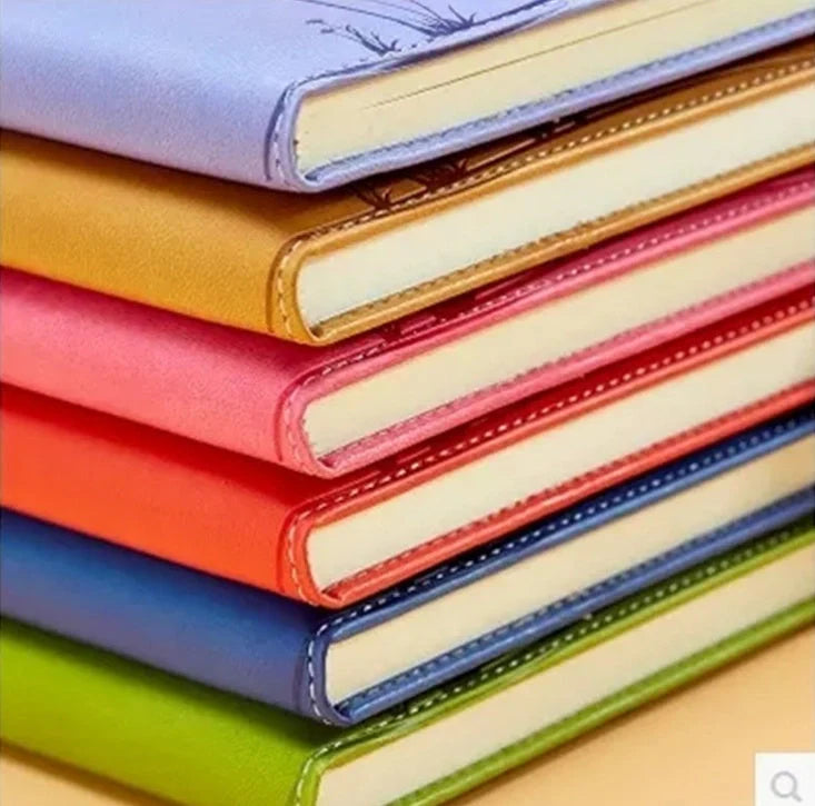 Premium customisable PU leather business notebook in various colours